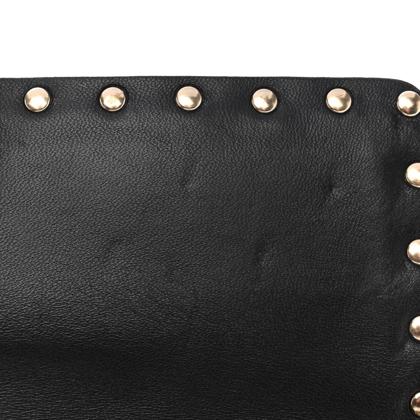 Lambskin Medium Rockstud Spike Shoulder Bag Black