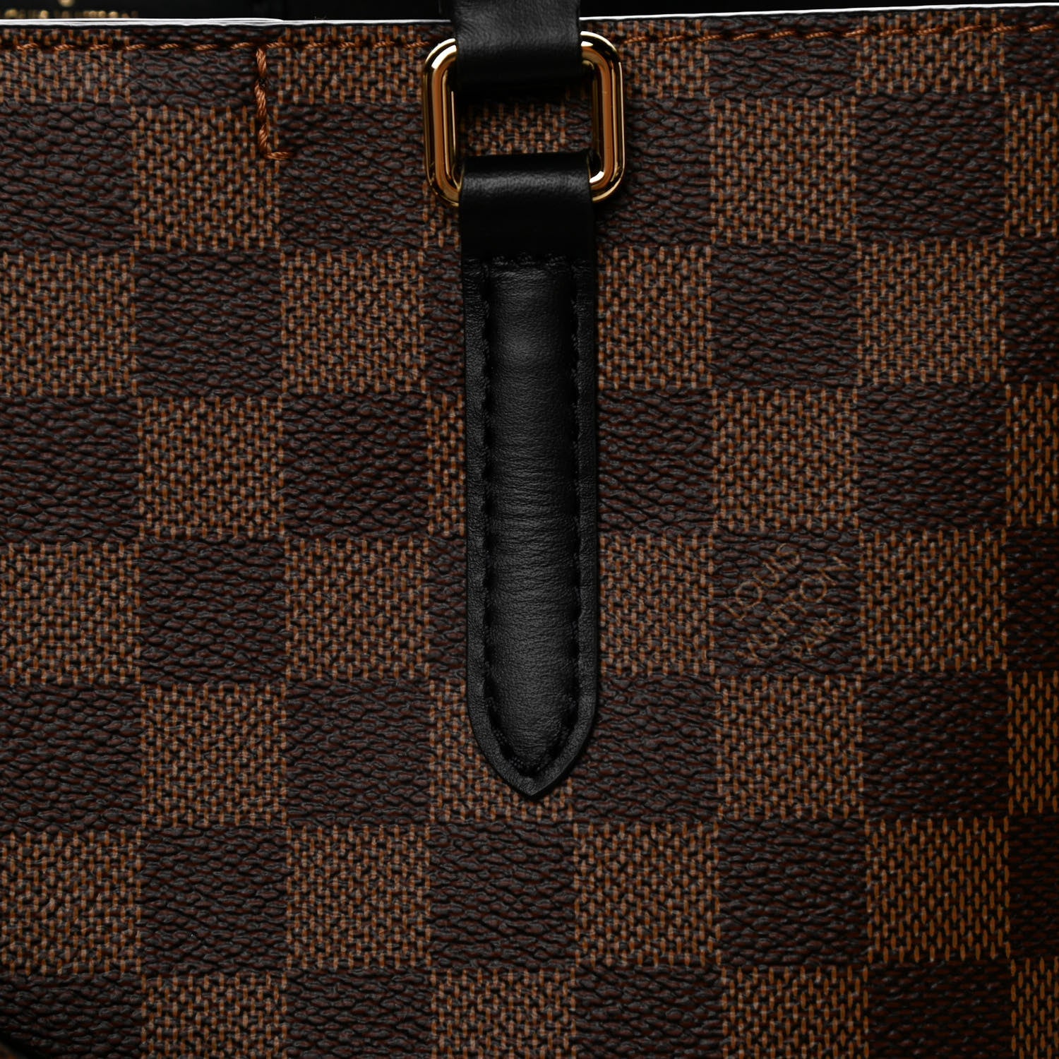 Louis Vuitton Damier Ebene Belmont MM Black 10 of 12