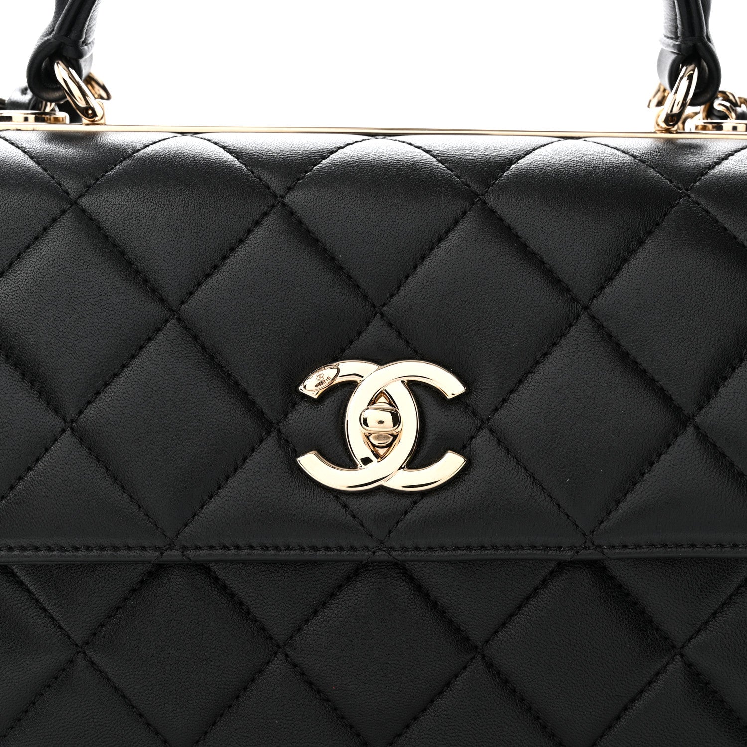 Chanel Lambskin Quilted Small Trendy CC Dual Handle Flap Bag Black 8 of 10