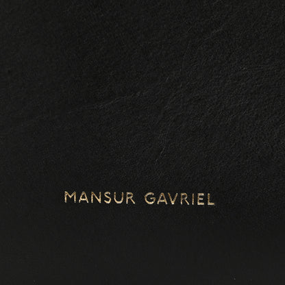Mansur Gavriel Vegetable Tanned Calfskin Bucket Bag Black Flamma 8 of 13