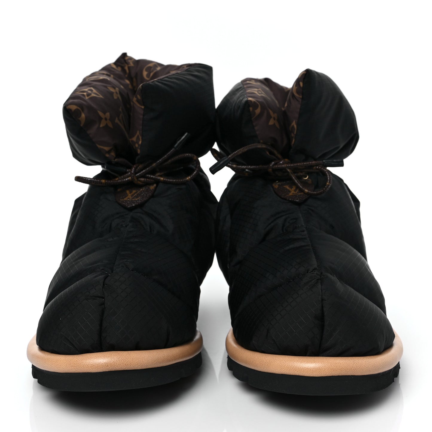 Nylon Monogram Pillow Comfort Ankle Boot 39 Black
