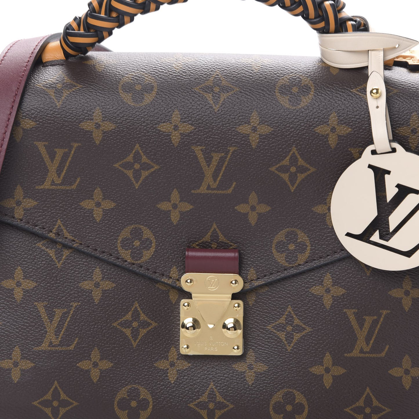 Monogram Braided Pochette Metis Safran