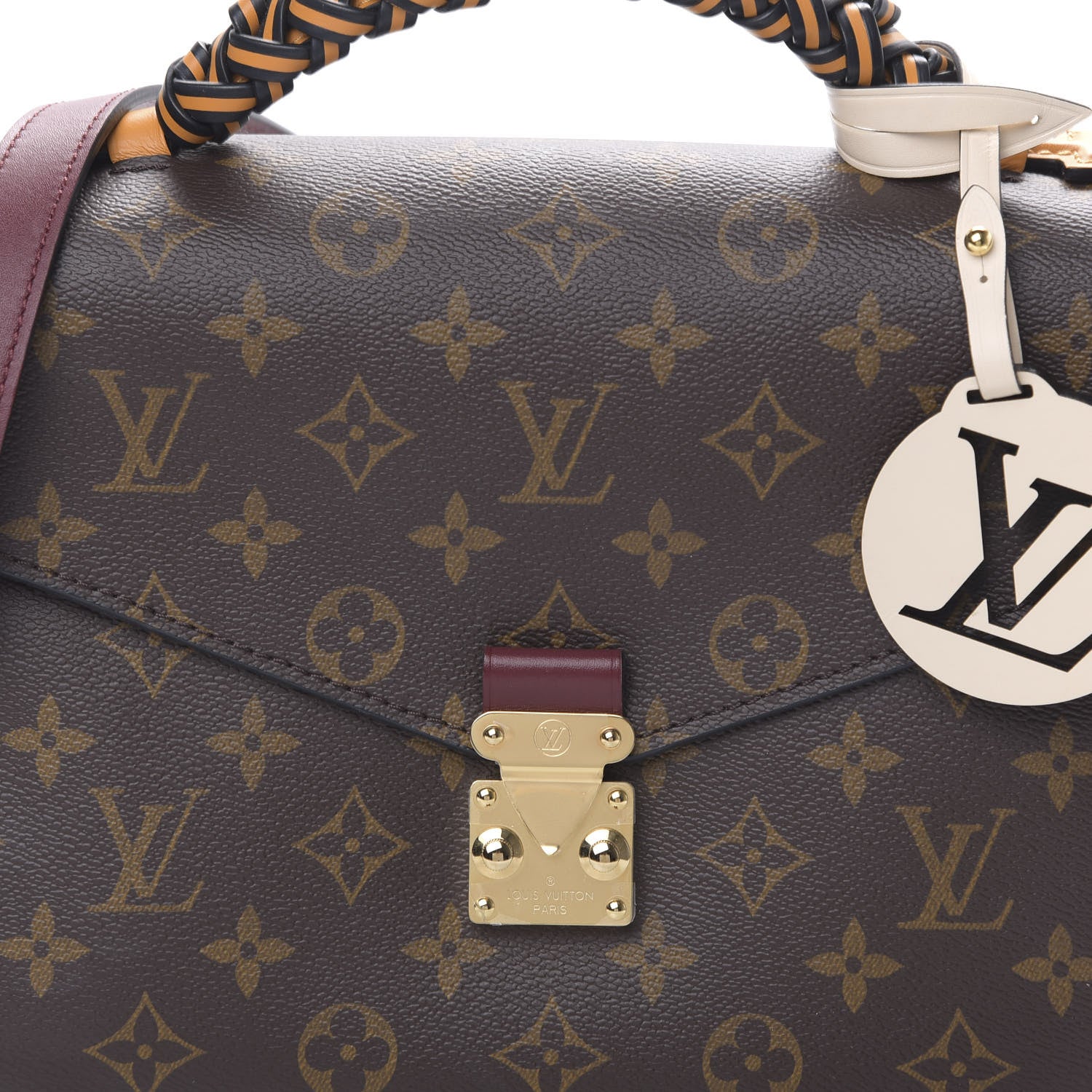 Louis Vuitton Monogram Braided Pochette Metis Safran 8 of 8