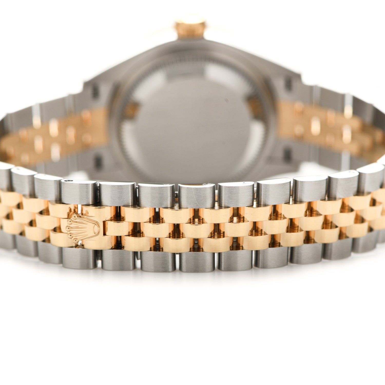 Rolex Stainless Steel 18K Yellow Gold Diamond 28mm Oyster Perpetual Datejust Watch Silver 279173 5 of 6