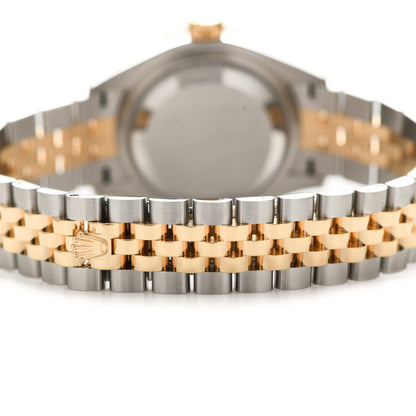 Rolex Stainless Steel 18K Yellow Gold Diamond 28mm Oyster Perpetual Datejust Watch Silver 279173 5 of 6