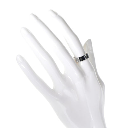 Cartier 18K White Gold 5.5mm LOVE Ring 53 6.5 2 of 5
