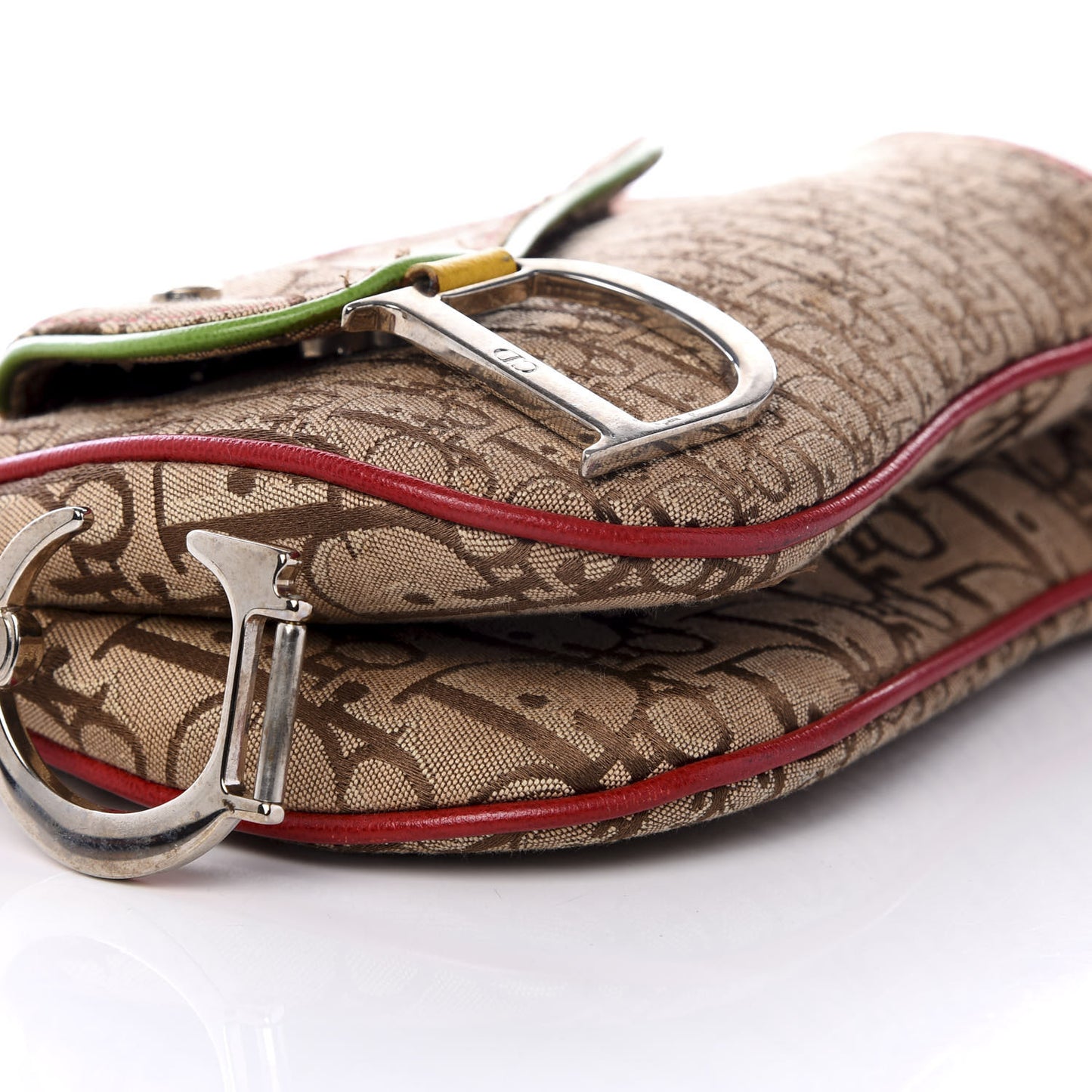Monogram Rasta Double Saddle Beige