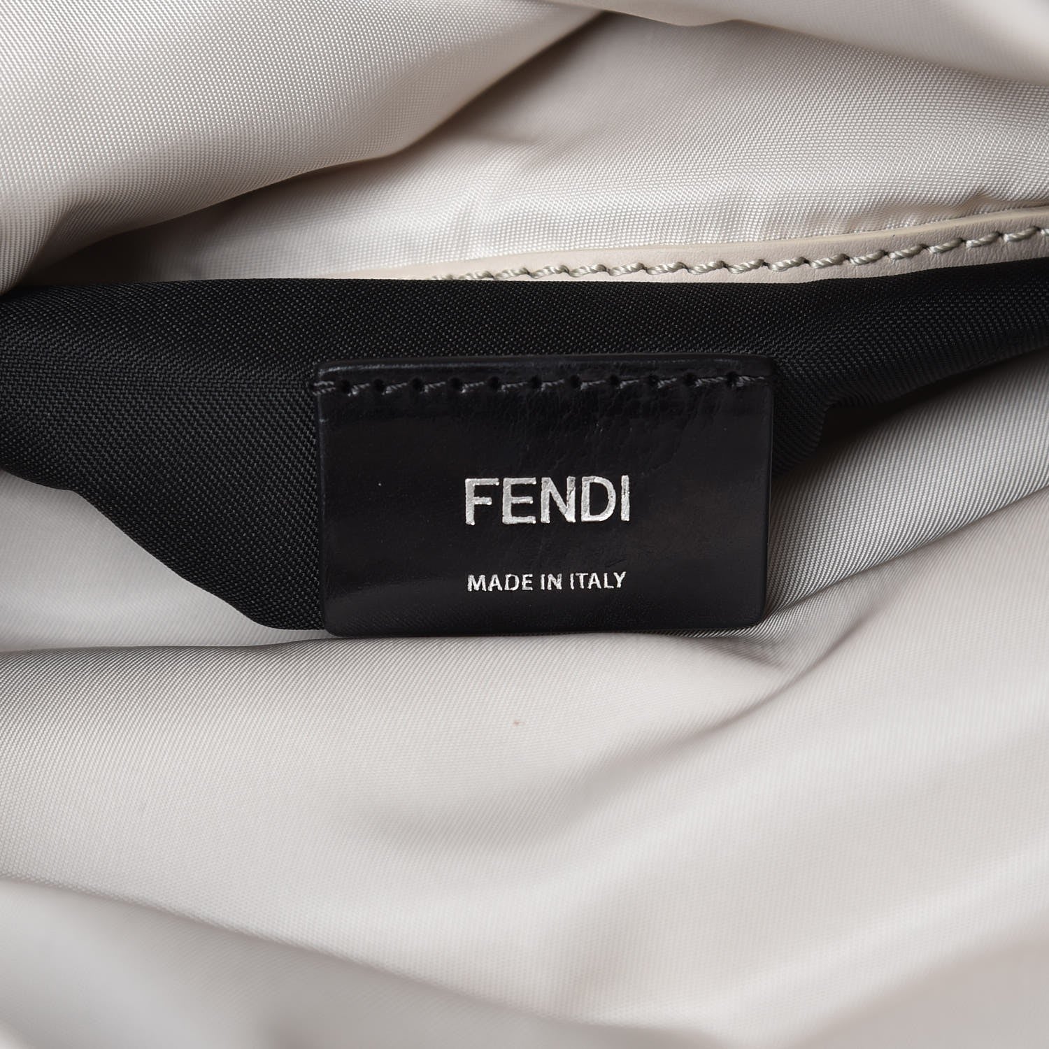 Fendi Nylon Vitello Patch Backpack Black 6 of 11