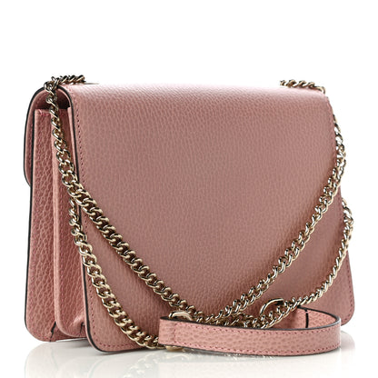 Gucci Dollar Calfskin Small Interlocking G Shoulder Bag Soft Pink 3 of 11