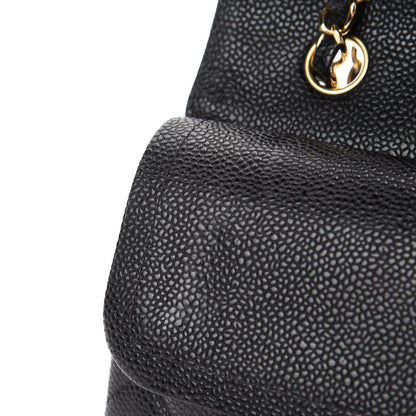 Chanel Caviar Quilted Medium Double Flap Black 9 of 14