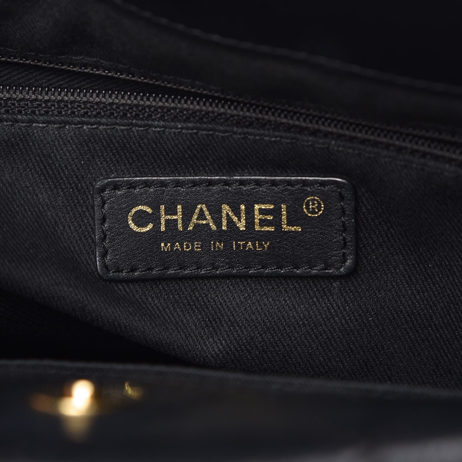 Chanel Caviar Quilted CC Timeless Soft Tote Black 6 of 8