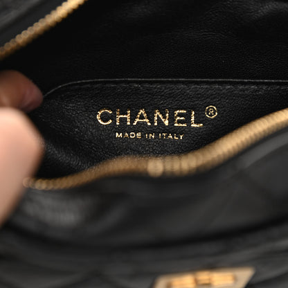 Chanel Aged Calfskin Quilted Mini Reissue Camera Case Black 6 of 10