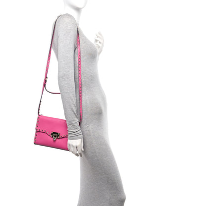 Valentino Garavani Pebbled Calfskin Medium Rockstud Flip Lock Crossbody Bag 2 of 13