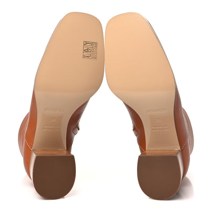 Hermes Epsom Womens Flatteuse 60 Ankle Boot 36 Naturel 5 of 9