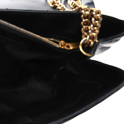 Saint Laurent Calfskin Y Quilted Monogram Large Loulou Chain Satchel Black 5 of 11