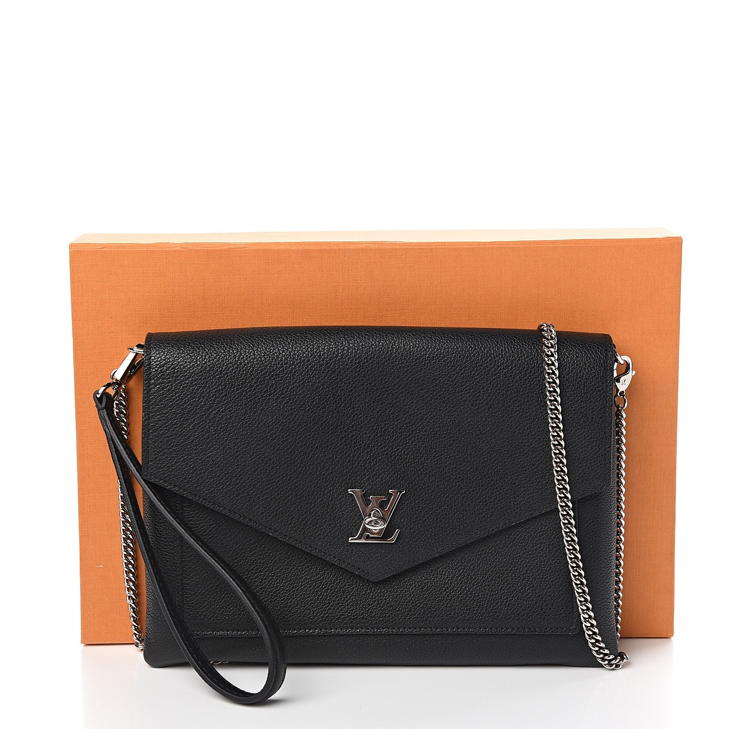 Louis Vuitton Soft Calfskin My Lockme Pochette Black 10 of 10