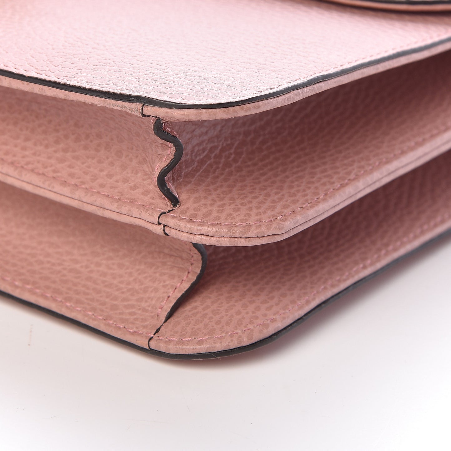 Dollar Calfskin Interlocking G Shoulder Bag Soft Pink