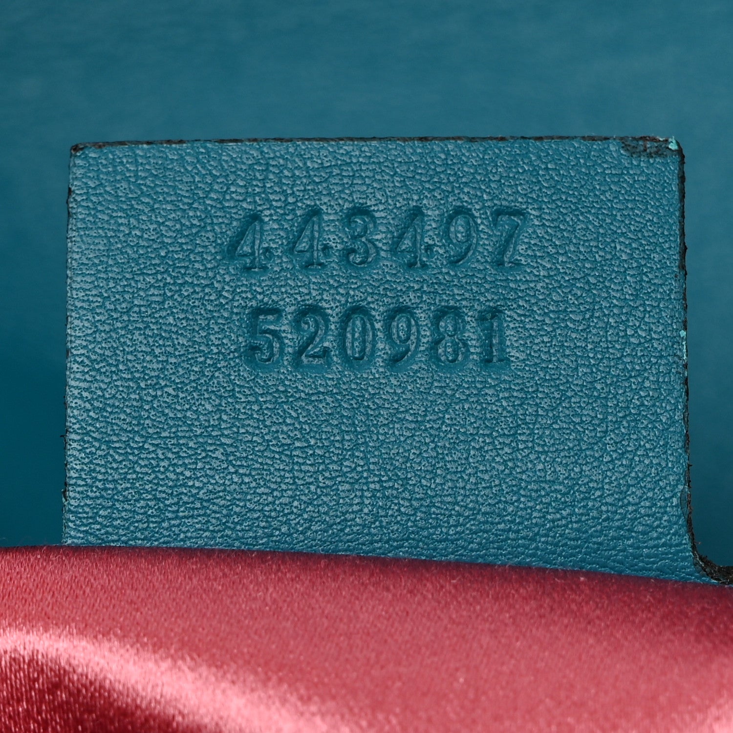 Gucci Velvet Matelasse Small GG Marmont Shoulder Bag Pavone Cyan 7 of 10