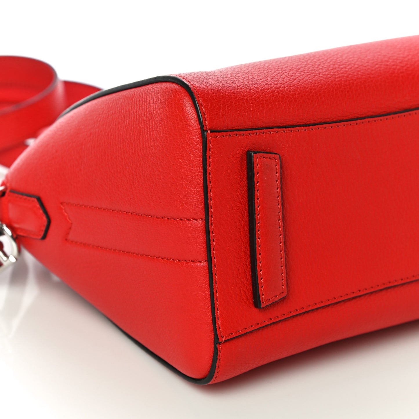 Sugar Goatskin Mini Antigona Pop Red
