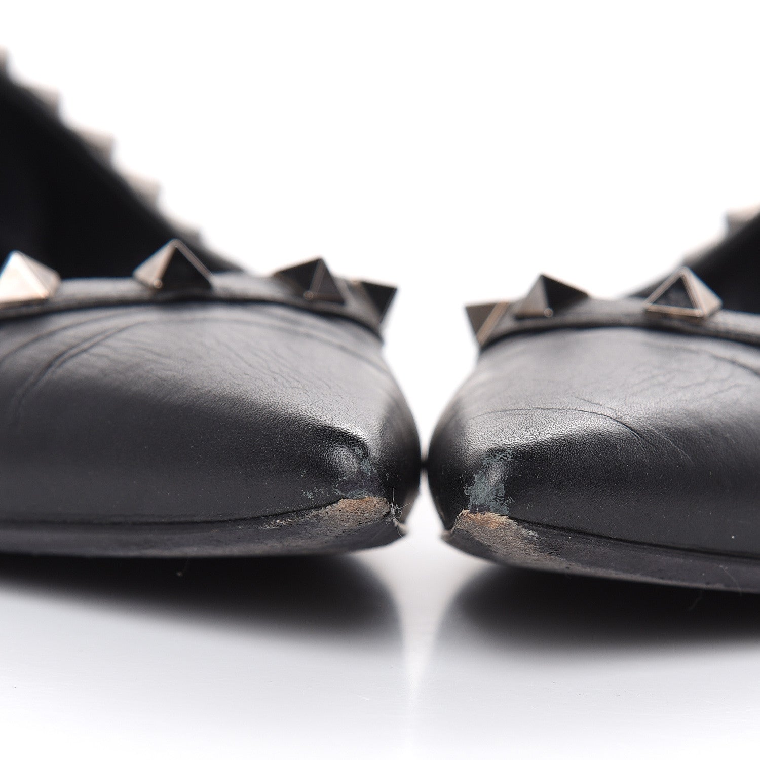 Valentino Garavani Nappa Rockstud Ballerina Flats 36 Black 12 of 13