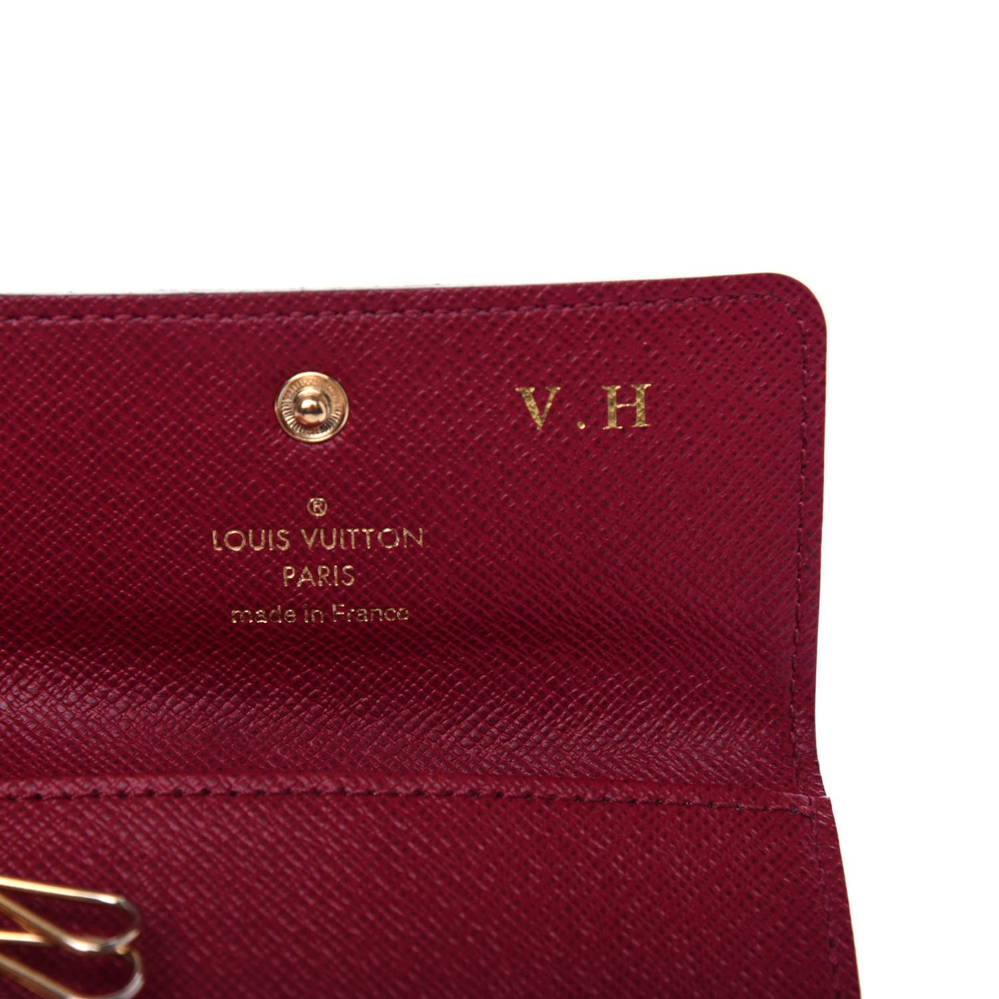 Monogram 4 Key Multicles Holder Fuchsia