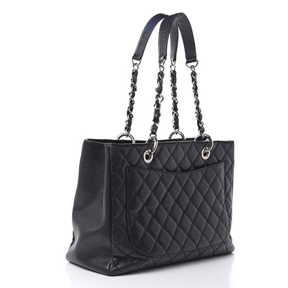 Chanel Caviar Quilted Grand Shopping Tote GST Black 3 of 14