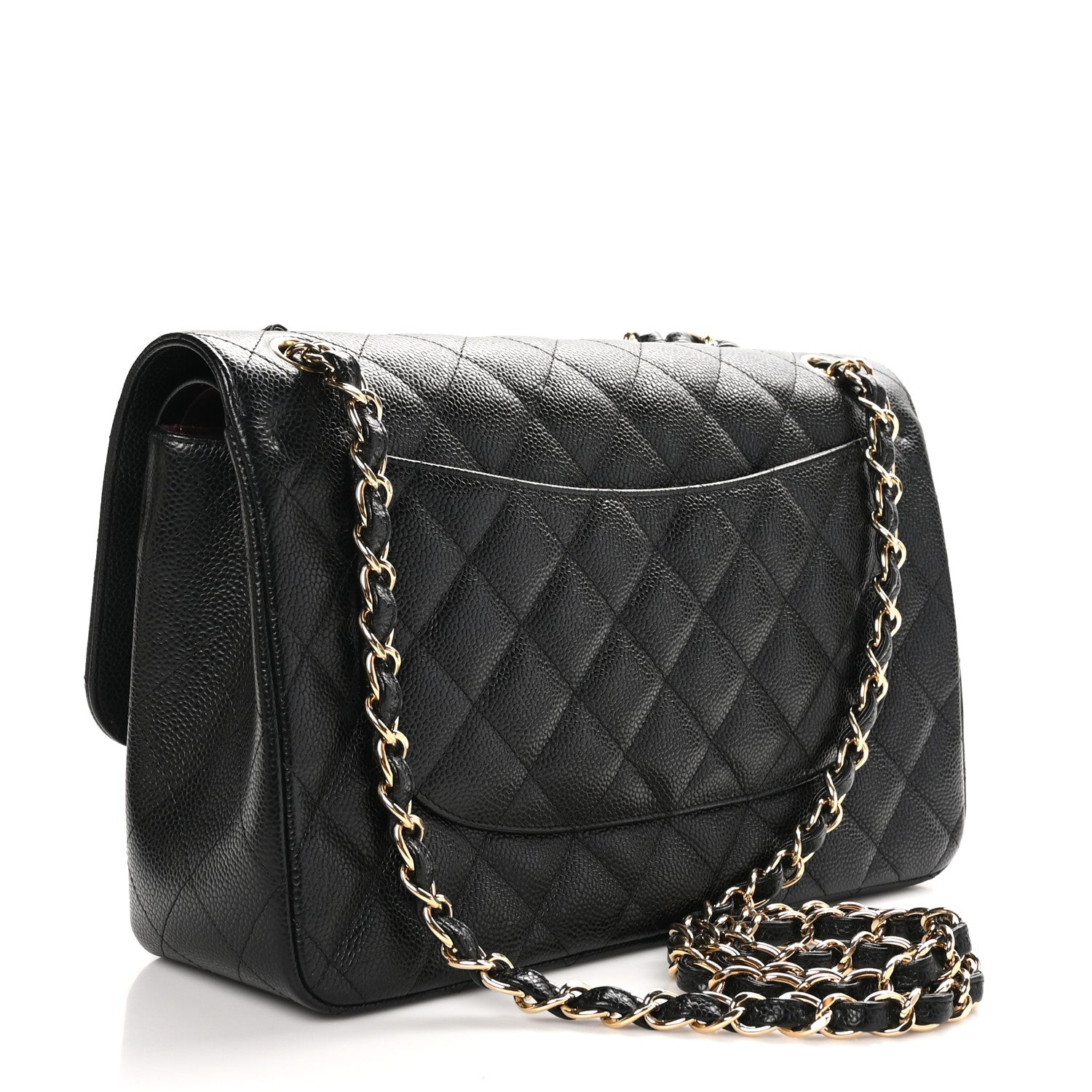 Chanel Caviar Quilted Jumbo Double Flap Black 4 of 12