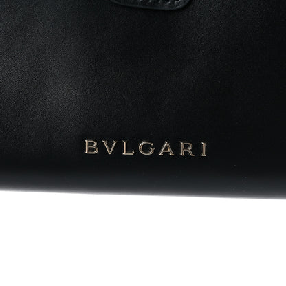 Bulgari Calfskin Serpenti Forever Wallet Black Emerald Green 8 of 10