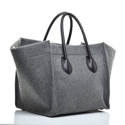 Celine Felt Medium Phantom Luggage Pearl Grey 3 of 9