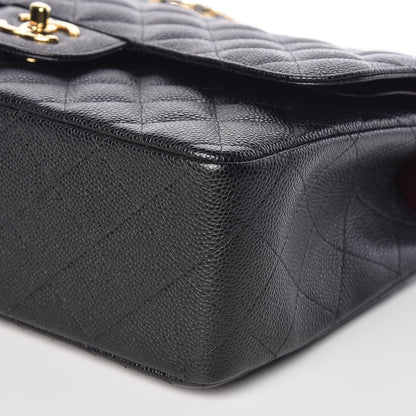 Chanel Caviar Quilted Jumbo Double Flap Black 9 of 9