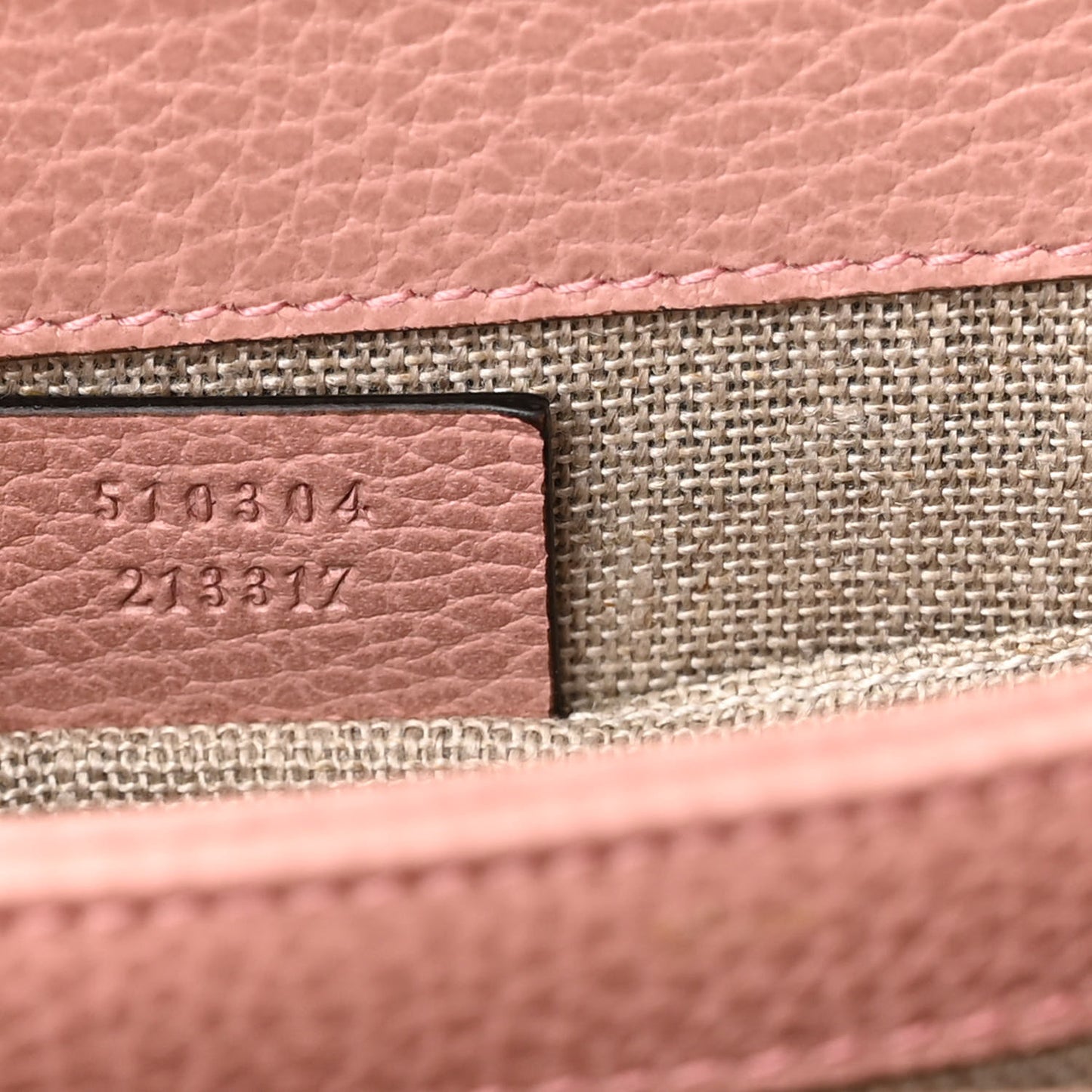 Dollar Calfskin Small Interlocking G Shoulder Bag Soft Pink
