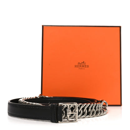 Hermes Chain Belt  95 38 Blue 5 of 5