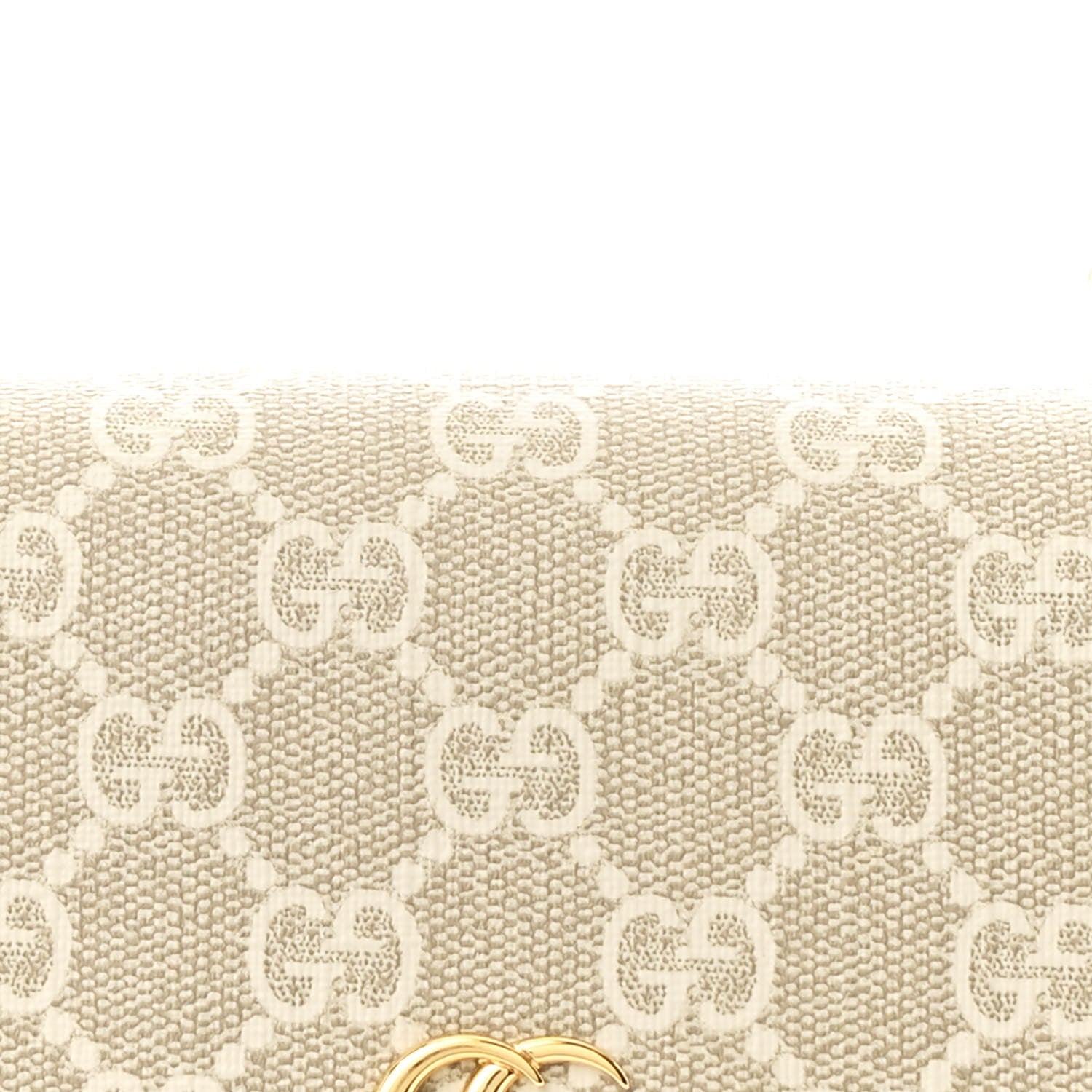 Gucci GG Supreme Monogram Textured Dollar Calfskin Web Mini Ophidia Envelope Shoulder Bag Beige Mystic White Oatmeal 8 of 10