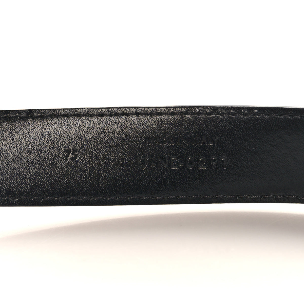 Celine Box Calfskin Small 18mm Maillon Triomphe Belt 75 30 Black 5 of 5