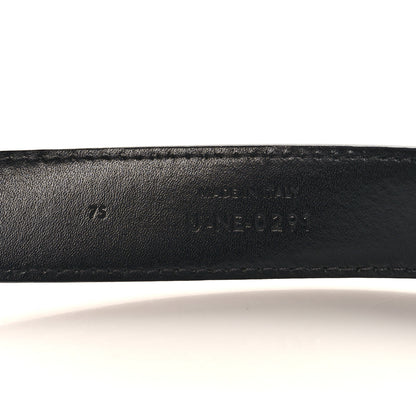 Celine Box Calfskin Small 18mm Maillon Triomphe Belt 75 30 Black 5 of 5