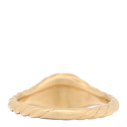 David Yurman 18K Yellow Gold 7mm Sculpted Cable Micro Pinky Ring 47 4 3 of 5