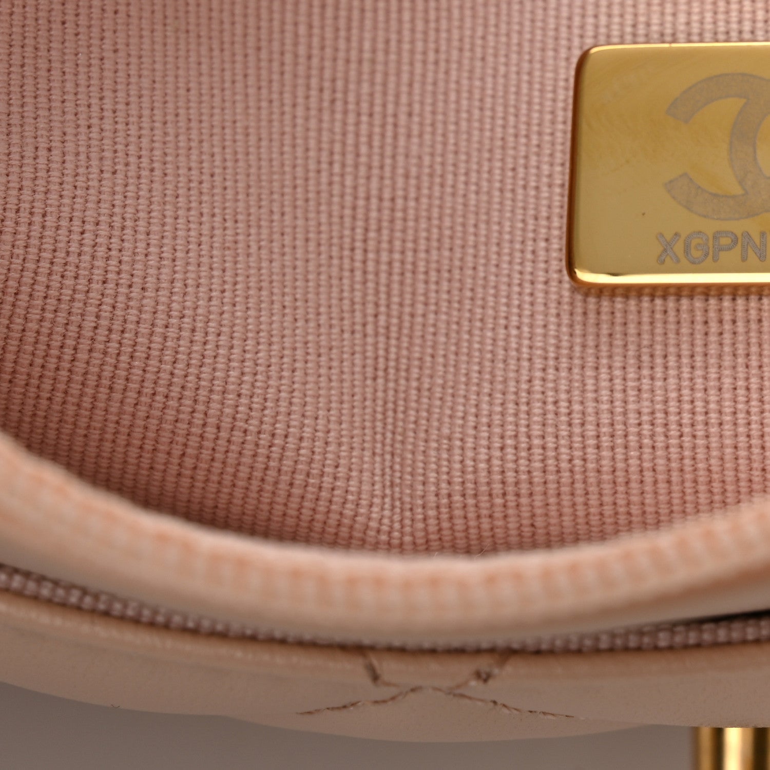 Chanel Lambskin Quilted CC Camellia Crush Wallet on Chain WOC Light Beige 7 of 10