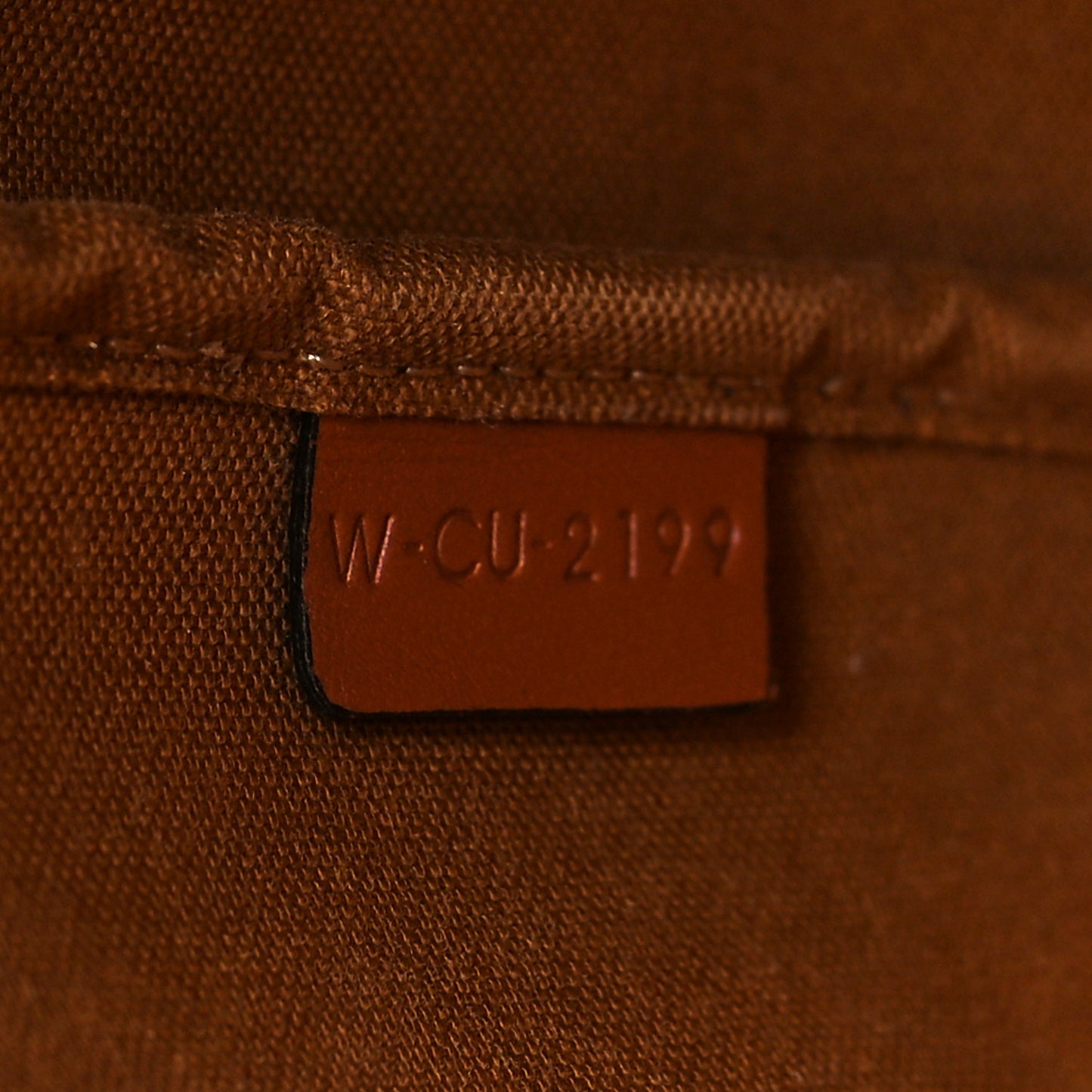 Triomphe Canvas Calfskin Medium Bucket Bag Tan