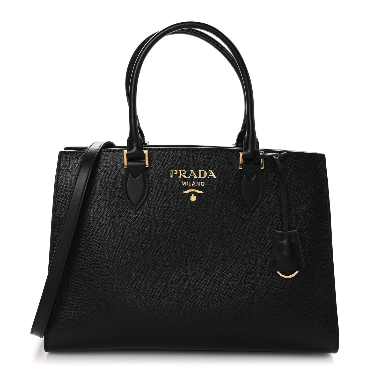 Saffiano Soft Calfskin Tote Black