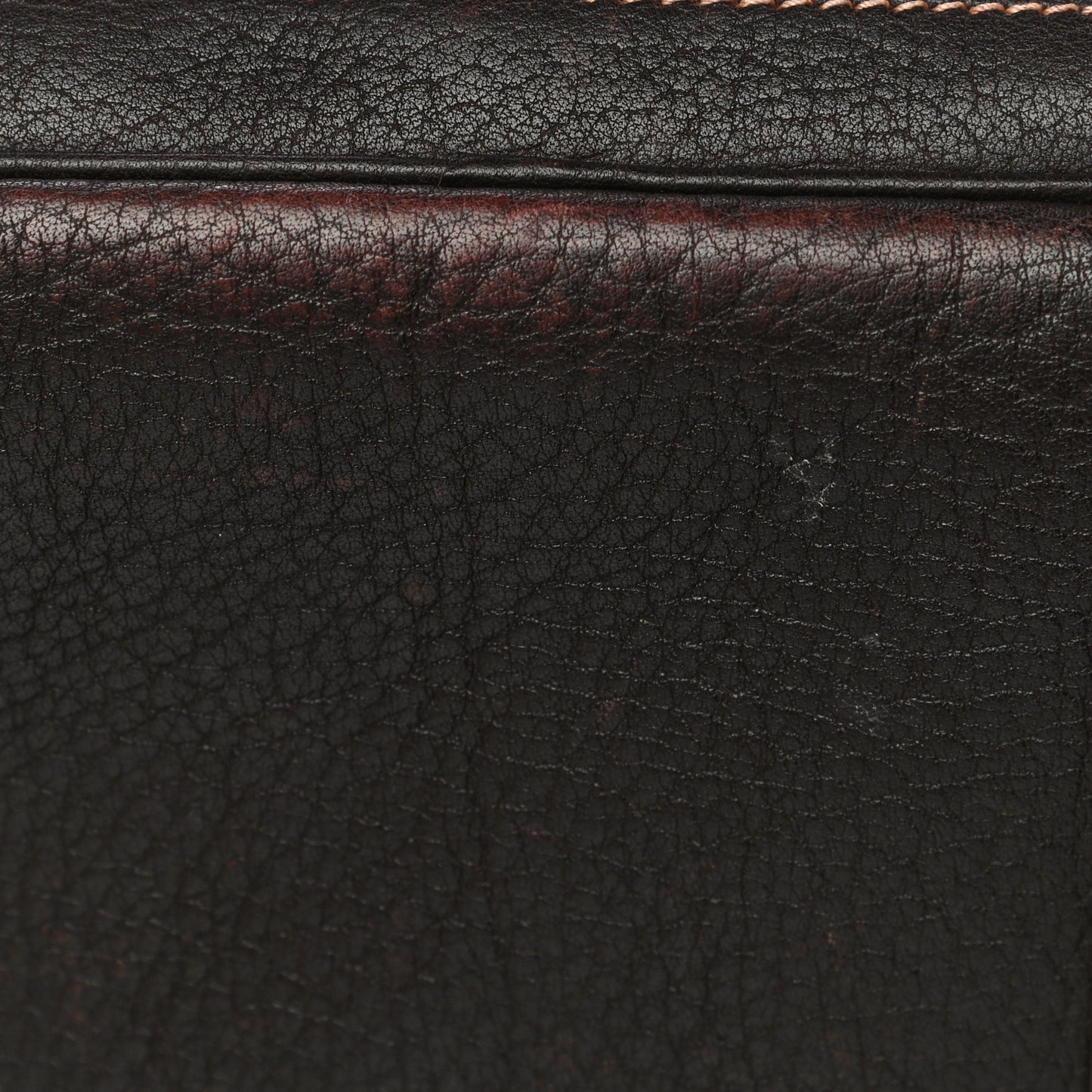Buffle Sindhu Toile Garden Party 36 MM Tote Marron Fonce