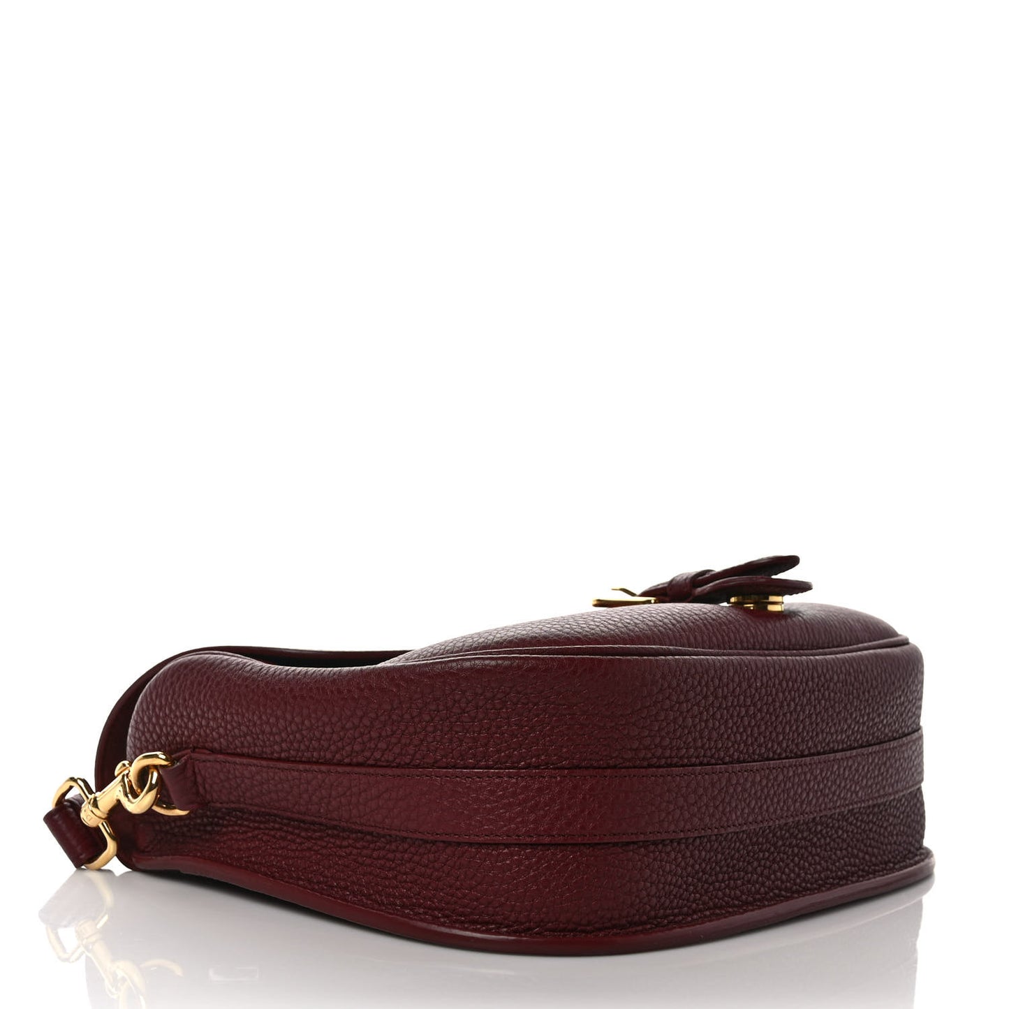 Grained Calfskin Large Bobby Flap Red Bricks