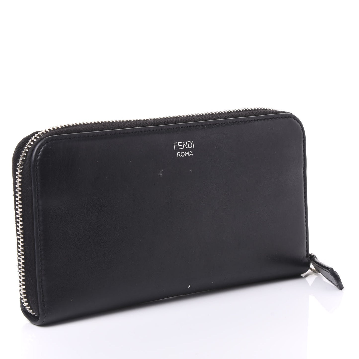 Vitello Century Hypnoteyes Zip Around Wallet Black