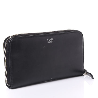Fendi Vitello Century Hypnoteyes Zip Around Wallet Black 2 of 8