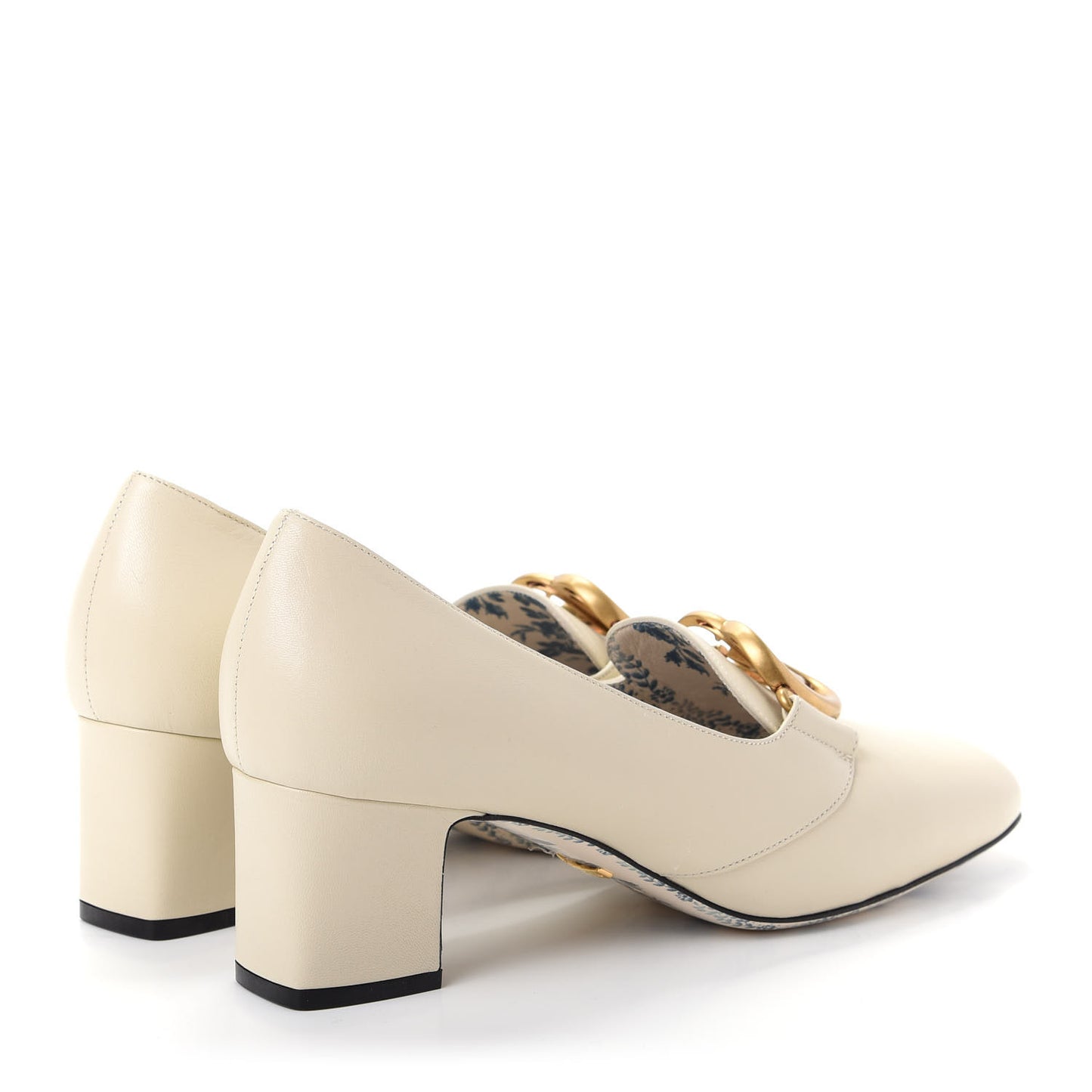 Malaga Kid GG Victoire 55mm Loafer Pumps 39.5 Vintage White