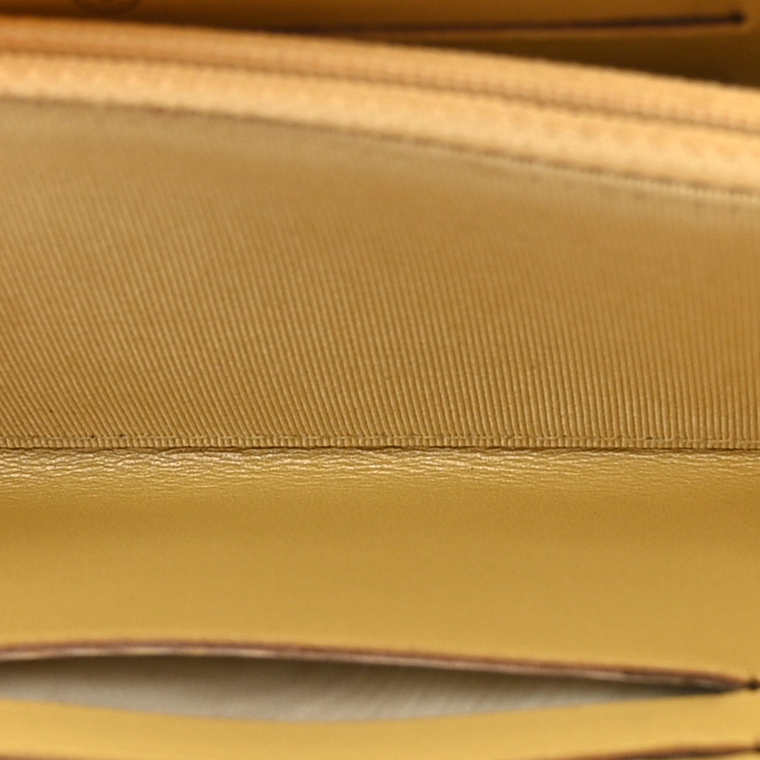 Chanel Iridescent Caviar Quilted Medium Zip Around Wallet Yellow 5 of 13