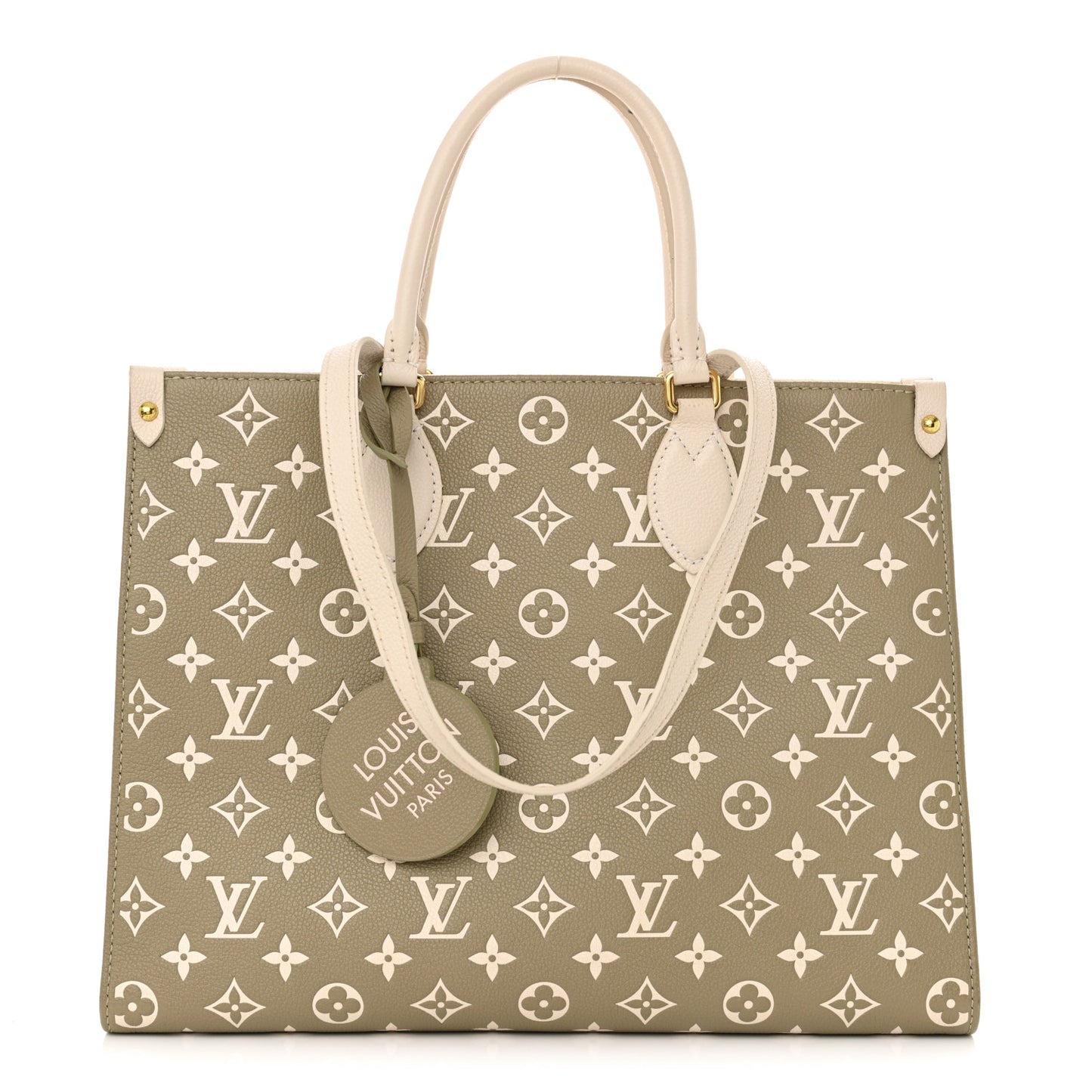 Empreinte Monogram Spring In The City Onthego MM Kaki Beige Cream