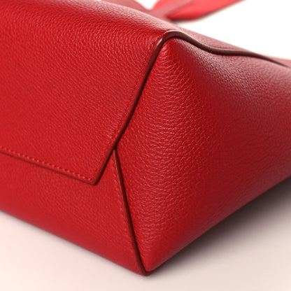 Celine Soft Grained Calfskin Small Sangle Bucket Bag Red 8 of 9