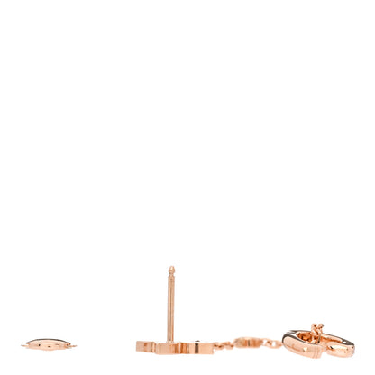 Louis Vuitton 18K Pink Gold Diamond Idylle Blossom Mono Chain Earring 3 of 4