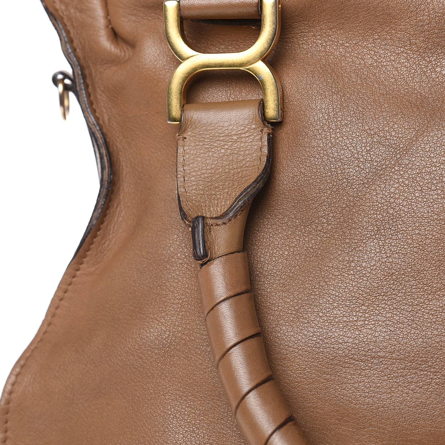 Calfskin Braided Medium Marcie Satchel Nut