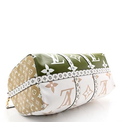 Louis Vuitton Monogram Giant Keepall Bandouliere 50 Kaki Beige 4 of 14